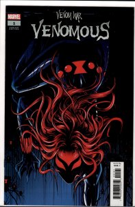 Venom War: Venomous #1 Vecchio Cover (2024) Black Widow