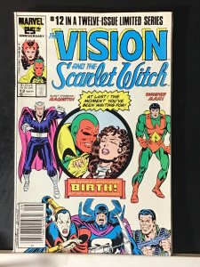 The Vision and the Scarlet Witch #12 Newsstand Edition (1986)
