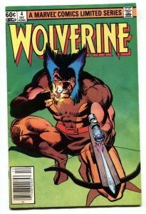 Wolverine Limited Series #4 Newsstand Marvel comic book 1982 VF-