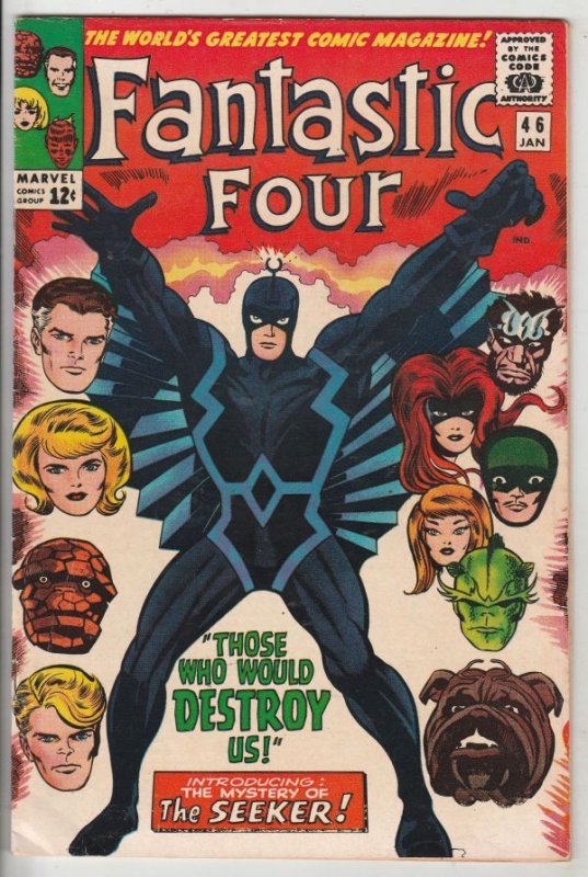 Fantastic Four #46 Jan-66 FN/VF Mid-High-Grade 1st Full App BLACK BOLT! BEANTOWN