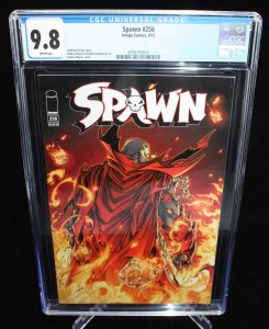 Spawn #256 (CGC 9.8) White Pages - Jonboy Meyers Cover - 2015