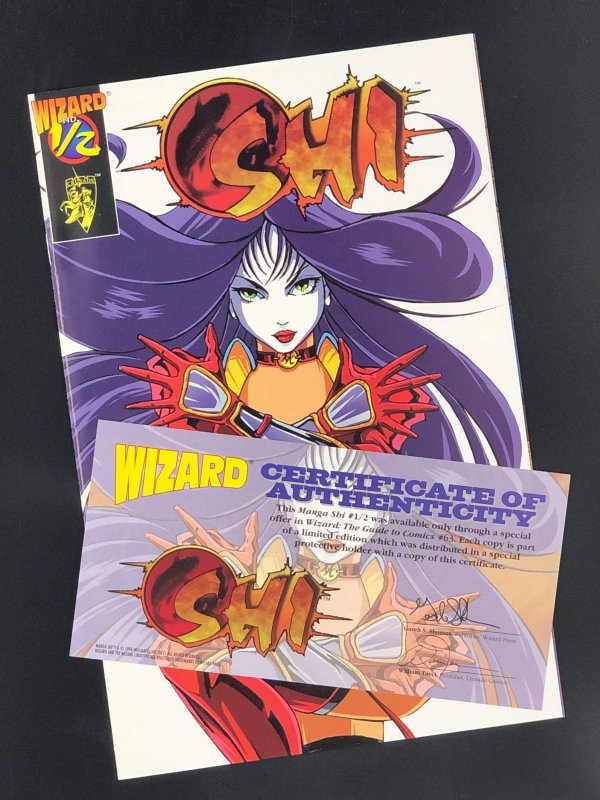 Manga Shi #½ (1996) Includes Wizard COA