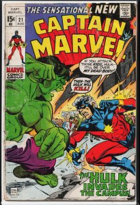 Captain Marvel #21 (1970) Captain Marvel