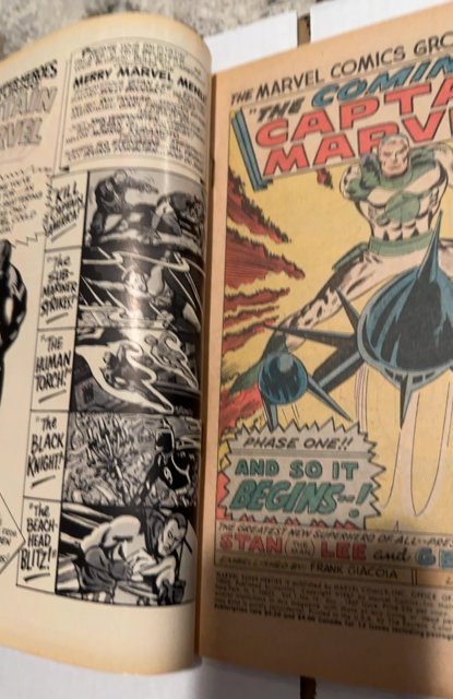 Marvel Super-Heroes #12 (1967)1st captain marvel and origin