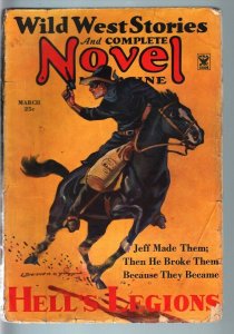 WILD WEST STORIES AND COMPLETE-1935 MAR-RARE PULP VG