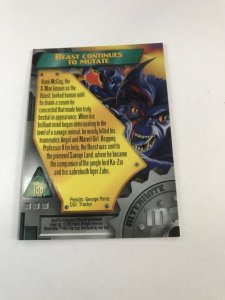 BEAST #126 card : Marvel Metal 1995 Fleer Chromium; NM/M X-men, base