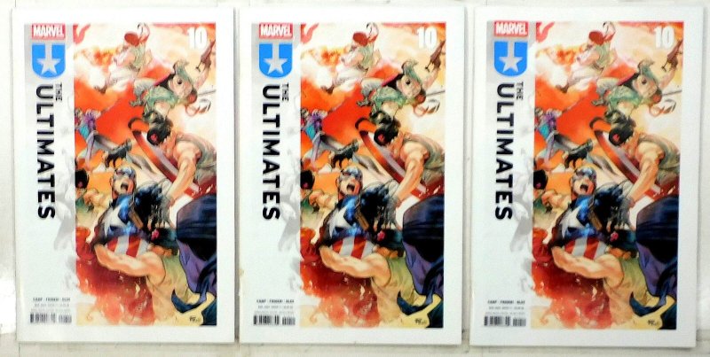 Ultimates Lot of 3 #10 x3 (2025) Marvel Comics 9.4 Captain America Comic Books