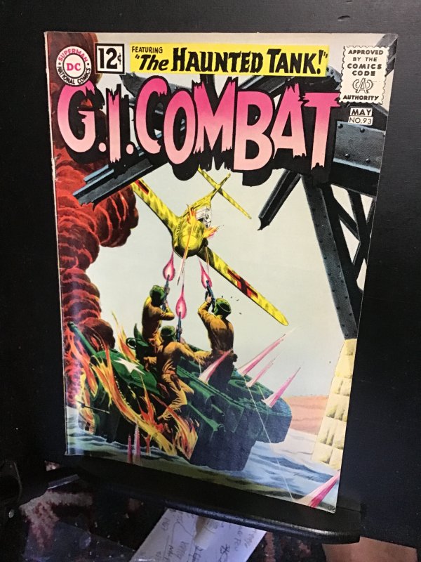 G.I. Combat #93 (1962) Very early Haunted Tank cover! FN- Boca CERT!