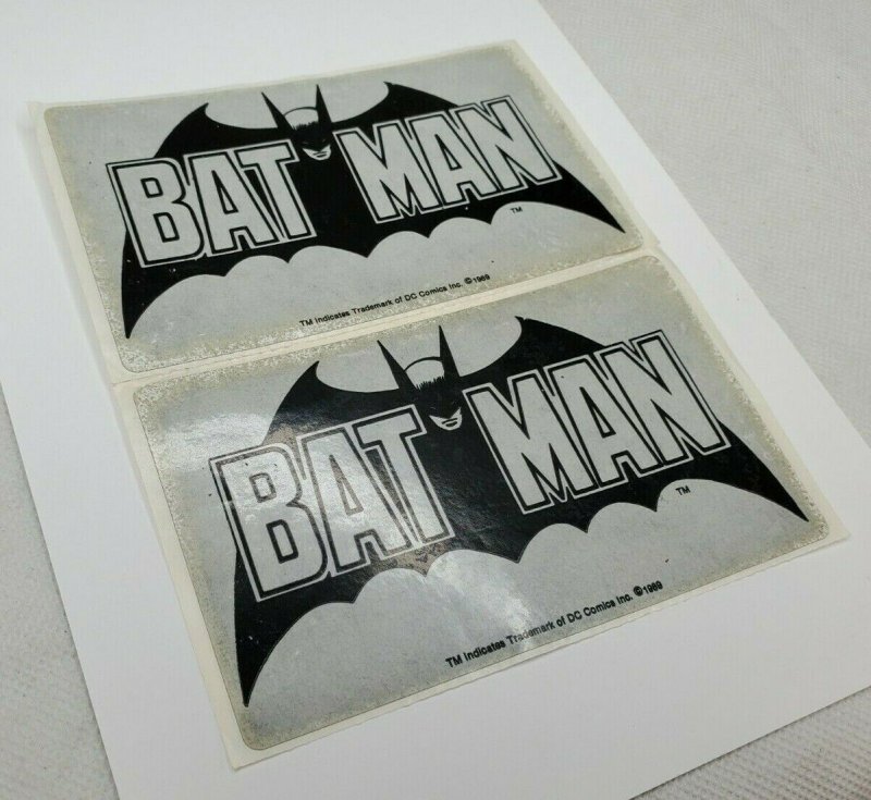  Batman Stickers Vintage 1989 DC comics lot of 2  