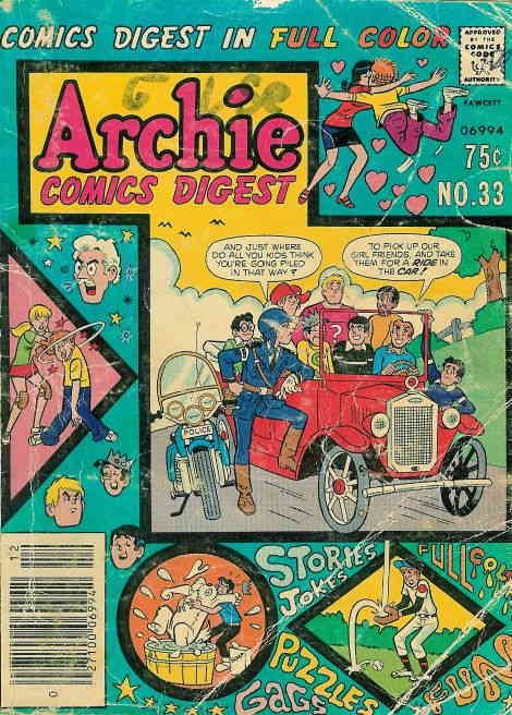 Archie Digest Magazine #33 VG ; Archie | low grade comic December 1978 Car