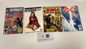 4 Marvel Comics Rogue 3 Micronauts Voyages 1 Ringo Kid 22 Paradise X 0 49 JW17