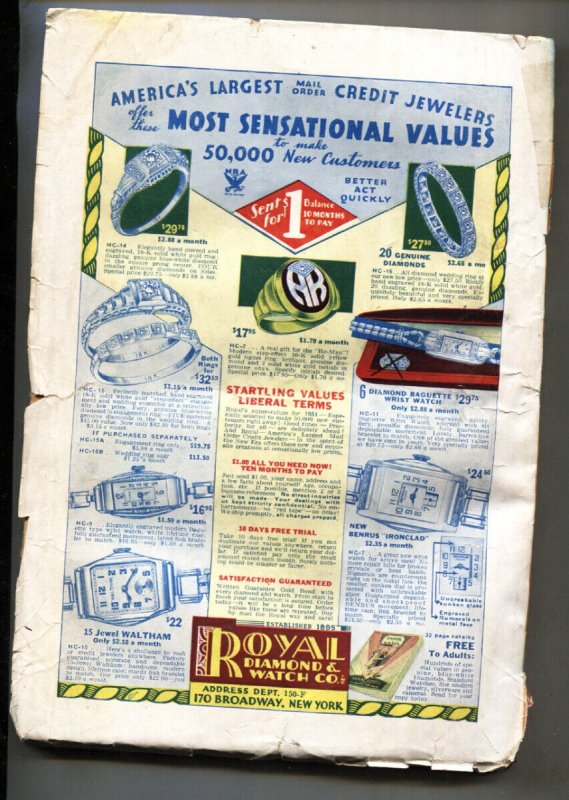 The Spider May 1934-Wild Skeleton cover-pulp magazine-Rare