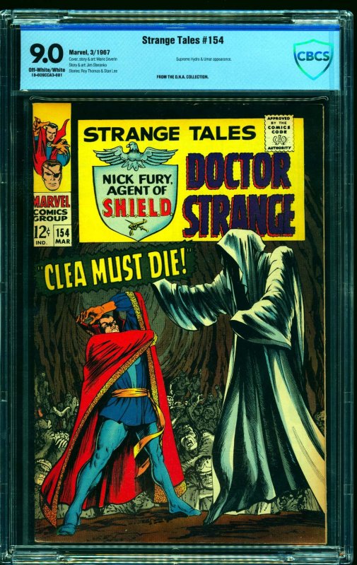 Strange Tales #154 CBCS VF/NM 9.0 Off White to White