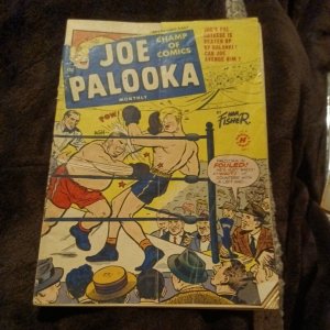 Joe Palooka 51 Harvey December  1950 FA-GD Ham Fisher golden age cartoon strip