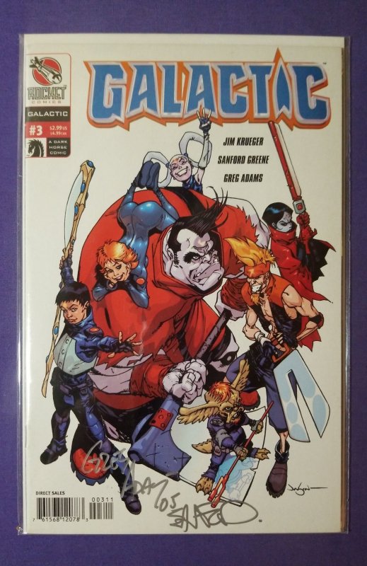 Galactic #3 (2003) signed by Sanford Greene & Greg Adams no c.o.a. vf