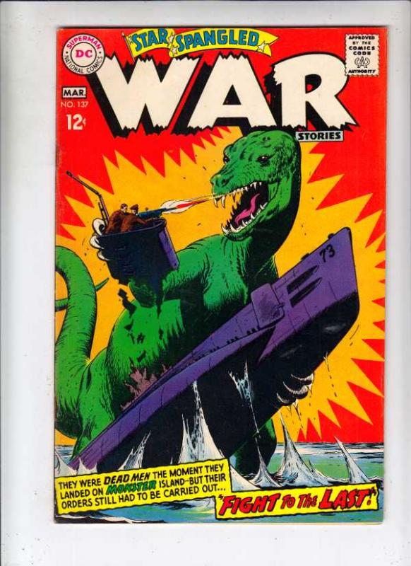 Star Spangled War Stories #137 (Mar-68) VG/FN+ Mid-Grade Dinosaur