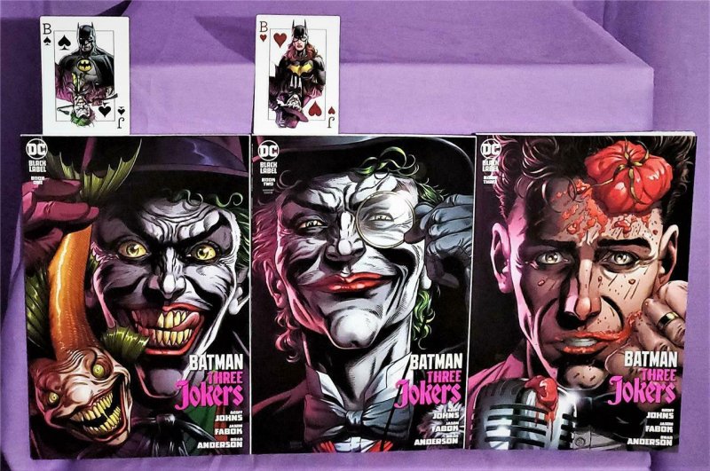 Geoff Johns BATMAN THREE JOKERS #1 - 3 F Jason Fabok Variant Covers (DC, 2020)!