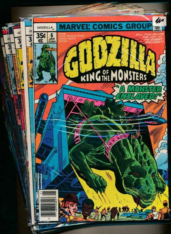 Marvel Comics Lot of 11-GODZILLA KING OF MONSTERS #6-16 F/VF (PF486) 