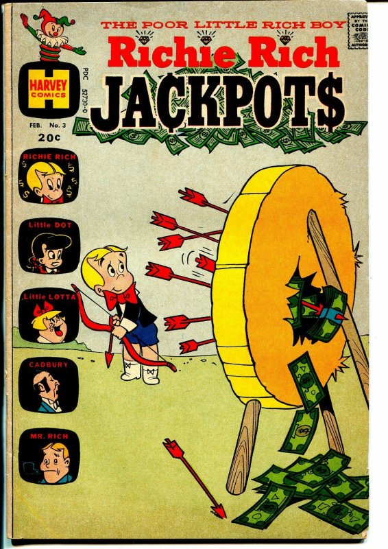 Richie Rich Jackpots #3 1968-Harvey-Litle Dot-VG