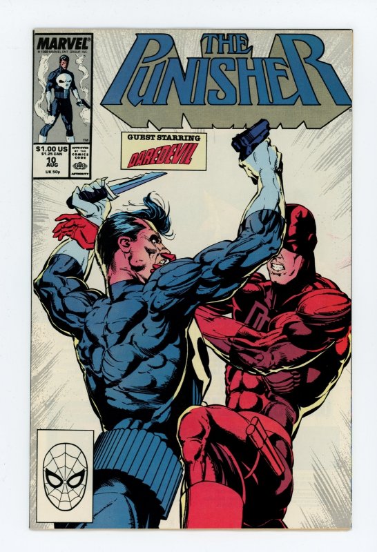 The Punisher #10 NM Daredevil Cover Appearance 1988 Marvel Comics