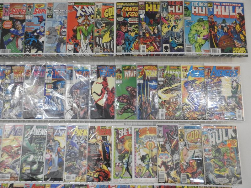 Huge Lot of 150+ Comics W/ Avengers, Hulk, Spider-Man Avg FN/VF Condition!