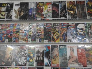 Huge Lot of 130+ Comics W/ Captain America, Wolverine, Spiderman Avg. VF Cond.