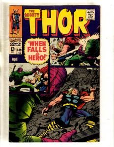 Thor # 149 VF- Marvel Comic Book Odin Loki Avengers Hercules Avengers Sif FM4