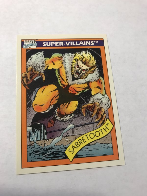 SABRETOOTH #57 : 1990 Marvel Universe Series 1 card, NM/M high grade, X-Men