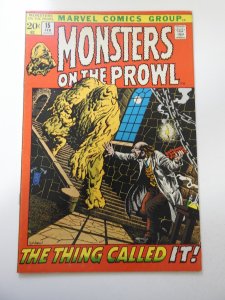 Monsters on the Prowl #15 (1972) VF+ Condition
