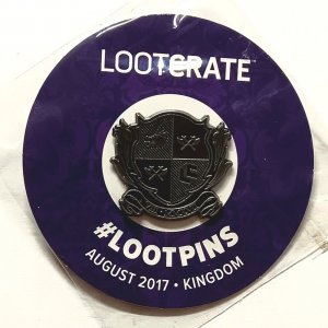 KINGDOM LOOTPIN | LOOTCRATE CREST | LOOTCRATE 2017 | NIB