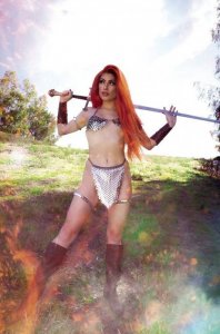 Samurai Sonja #3G VF/NM ; Dynamite | 1:15 variant Red Sonja spin-off