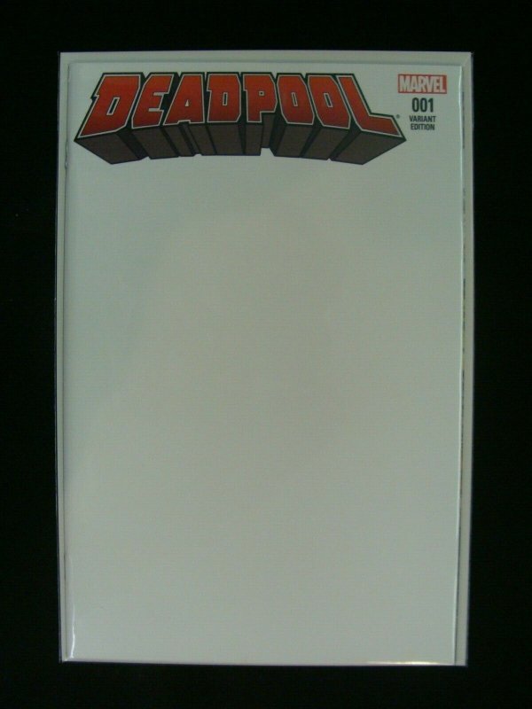 Deadpool #1 Variant Blank Cover Marvel NM Condition