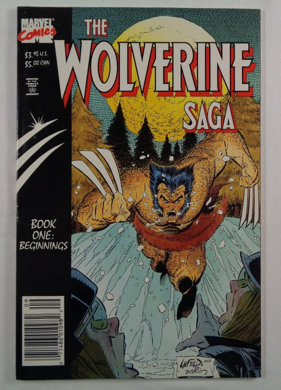 Wolverine Saga #1 2 3 Rob Liefeld Front/Back Cover Photos Marvel 1989