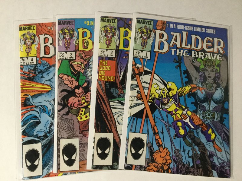 Balder The Brave 1-4 1 2 3 4 Lot Set Run Vf Very Fine 8.0 Marvel Comics