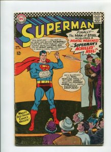 SUPERMAN #185 (5.5) SUPERMAN'S ACHILLES HEEL!! 1966