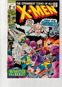 The X-Men #68 1971 $250 NM- PRICE DROP Giant Gem Sentinels UTAH CERT Black Cover