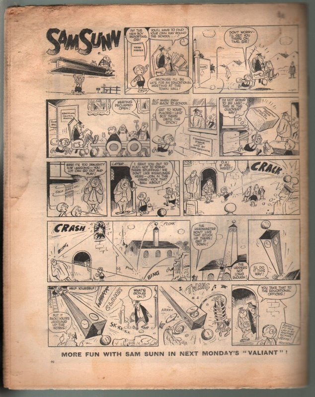 Valiant 9/9/1967-Silver Age British comic book-sci-fi-action-adventure-G