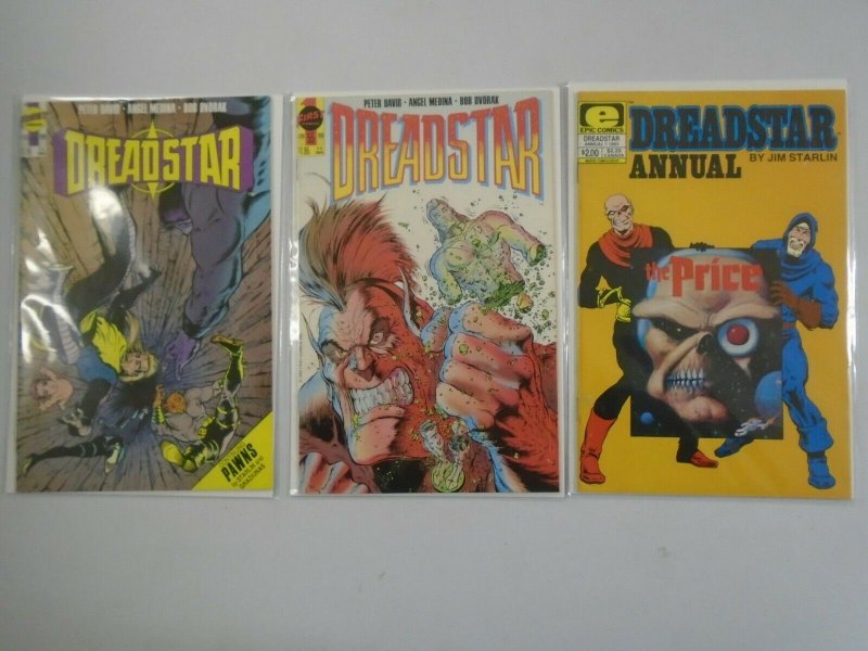 Dreadstar Comic lot 43 different from #2-55 + annual avg 8.5 VF+ (1983-90)