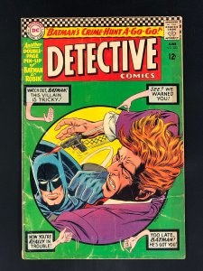 Detective Comics #352 (1966) GD Crime Hunt A-Go-Go! With Poster
