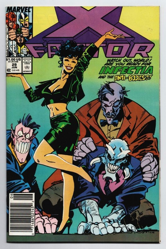 X-Factor #29 Infectia (Marvel, 1988) VF 