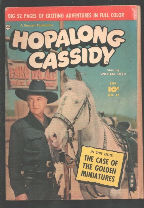 Hopalong Cassidy #47 1950-William Boyd photo cover-B-Western film star-52 pag...