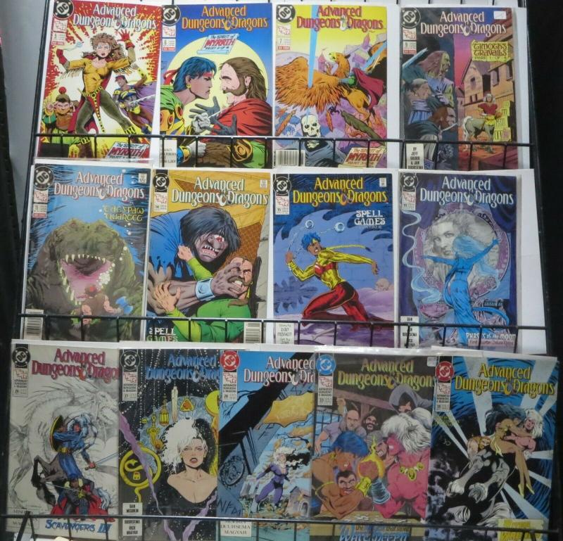 ADVANCED DUNGEONS & DRAGONS SAMPLER! (DC,1988) 13 books- F or Better