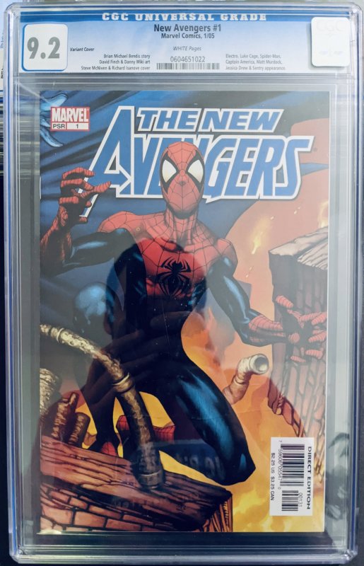 THE NEW AVENGERS #1. CGC 9.2