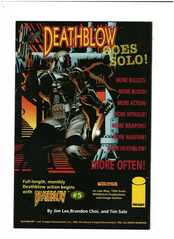 Union #4 NM- 9.2 Image Comics 1994 Mark Texeira 