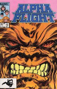 Alpha Flight (1st Series) #10 VF ; Marvel | John Byrne Sasquatch