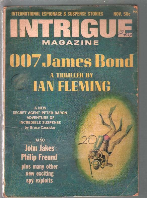 Intrigue #2 11/1965-Peter Baron-007 James Bond-Ian Flemig-pulp digest=VG