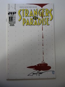 Strangers in Paradise #2 (1993) Signed by Terry Moore no cert VF- Cond
