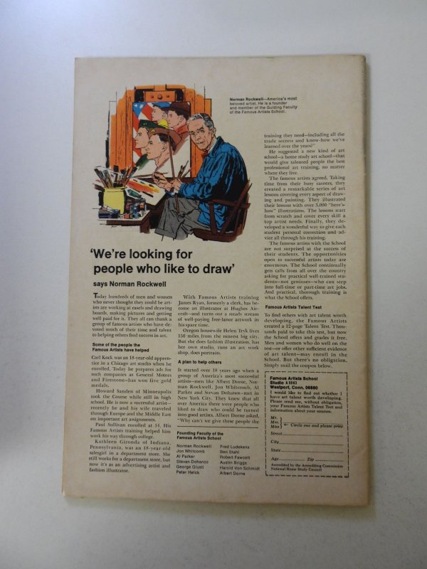 Captain Marvel #12 (1969) FN+ condition stains back cover