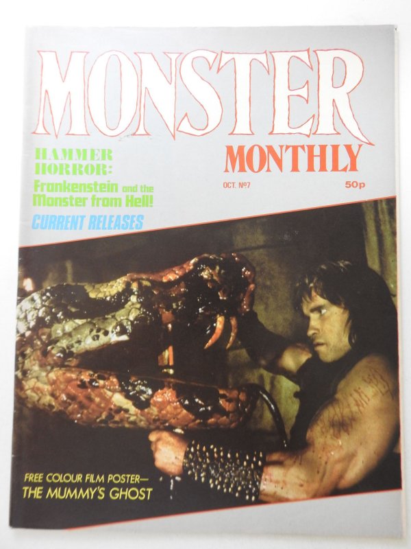 Monster Monthly #7 (1982) Awesome Color MGM Werewolf Poster! VF Condition!