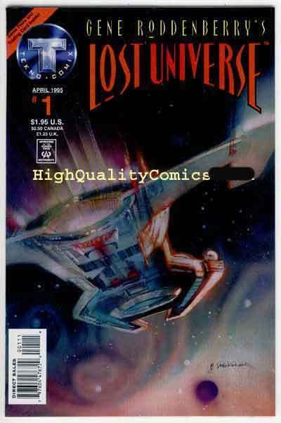 LOST UNIVERSE #1, Gene Roddenberry's, NM+, Bill Sienkiewicz , 1995, Sci-Fi
